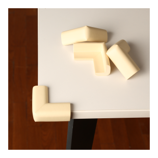 4 Adet Köşe Koruyucu Yastık  Saf Kauçuk Masa Sehpa Kenar Köşe Koruyucu Çocuk Bebek Emniyet Koruma