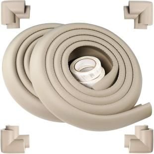 3M Marka Bant Hediyeli 2 Metre + 4 Adet Köşe Koruyuculu Esnek ve Yumuşak Kauçuk Gri Kenar Koruyucu