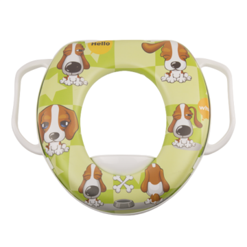 Süngerli Kulplu Çocuk / Bebek Klozet Adaptörü & Taşınabilir Lazımlık – Desenli Güvenli Oturak