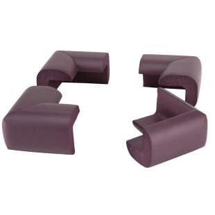 4’lü Mürdüm Kauçuk Köşe Koruyucu Yastık – Bebek ve Çocuk İçin Masa & Sehpa Güvenlik Seti