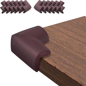 4’lü Mürdüm Kauçuk Köşe Koruyucu Yastık – Bebek ve Çocuk İçin Masa & Sehpa Güvenlik Seti