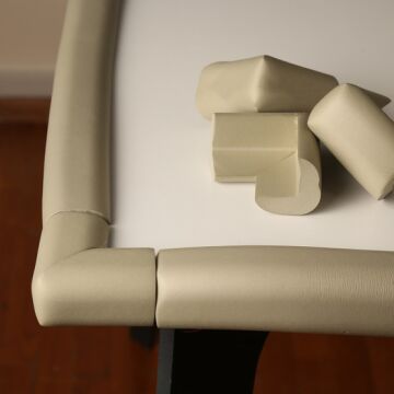 A Kalite 4,6 m + 4’lü Esnek Kauçuk Köşe ve Kenar Koruyucu – 3M Bantlı Darbe Emici Set