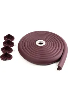 A Kalite 4,6 m + 4’lü Esnek Kauçuk Köşe ve Kenar Koruyucu – 3M Bantlı Darbe Emici Set