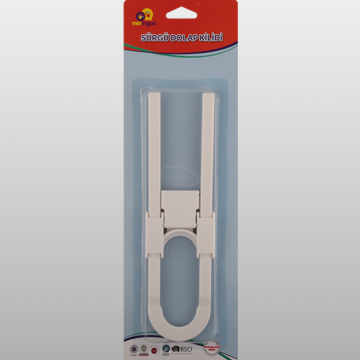 U Şekli Ayarlanabilir Sürgülü Dolap İçin Raylı Dolap Kilidi Çocuk Bebek Güvenliği Emniyet Kilidi