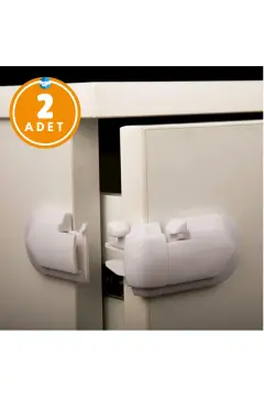 2 Adet Çekme Açılır Dolap Kilidi – Bebek Güvenlik Emniyet Aparatı
