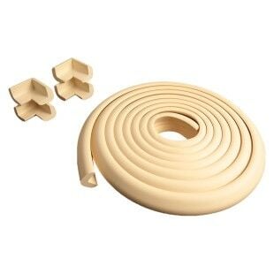 A Kalite 4,6 m + 4’lü Esnek Kauçuk Köşe ve Kenar Koruyucu – 3M Bantlı Darbe Emici Set