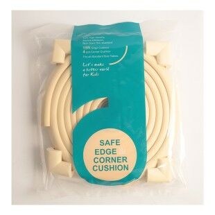 A Kalite 4,6 m + 4’lü Esnek Kauçuk Köşe ve Kenar Koruyucu – 3M Bantlı Darbe Emici Set