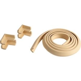 A Kalite 2 m + 4’lü Esnek Kauçuk Köşe ve Kenar Koruyucu – 3M Bantlı Darbe Emici Set