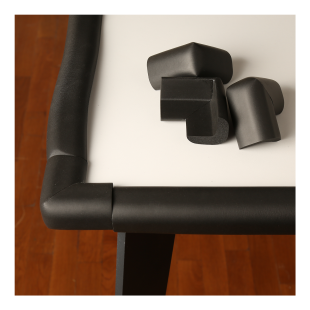 A Kalite 2 m + 4’lü Esnek Kauçuk Köşe ve Kenar Koruyucu – 3M Bantlı Darbe Emici Set