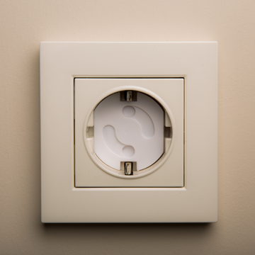 Topraklı 6 Adet Adet Priz Kapağı, Bebek Ve Çocuk Güvenlik Koruma Piriz Kapatıcı Ev Ofis İş Yeri Bebek Koruma