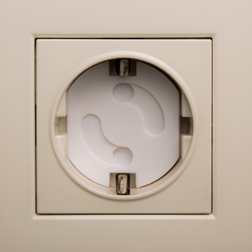 Topraklı 6 Adet Adet Priz Kapağı, Bebek Ve Çocuk Güvenlik Koruma Piriz Kapatıcı Ev Ofis İş Yeri Bebek Koruma