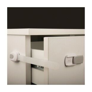 Tekli 3M Yapışkanlı Bebek Güvenlik Kilidi – Buzdolabı / Dolap / Çekmece / Tuvalet Kapakları İçin