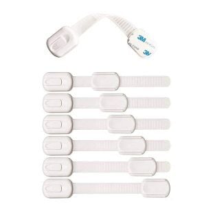 Tekli 3M Yapışkanlı Bebek Güvenlik Kilidi – Buzdolabı / Dolap / Çekmece / Tuvalet Kapakları İçin