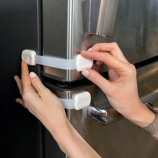 Tekli 3M Yapışkanlı Bebek Güvenlik Kilidi – Buzdolabı / Dolap / Çekmece / Tuvalet Kapakları İçin