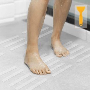 12 Adet Bebek Çocuklar ve Yetişkinler Kaymaz Şeritler, Islak Zemin İçin Kaydırmaz Bant Banyo Wc