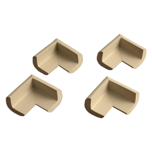 4’lü Gri Kauçuk Köşe Koruyucu Yastık – Bebek ve Çocuk İçin Masa & Sehpa Güvenlik Seti