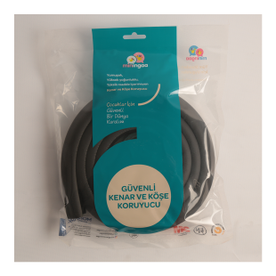 Siyah Renk Kalın Kauçuk Kenar Koruyucu 2 m – Bebek & Çocuk Güvenliği için Masa/Sehpa Kenar Darbe Koruma Şeridi