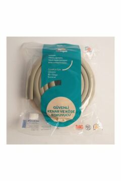 Gri Renk Kalın Kauçuk Kenar Koruyucu 2 m – Bebek & Çocuk Güvenliği için Masa/Sehpa Kenar Darbe Koruma Şeridi