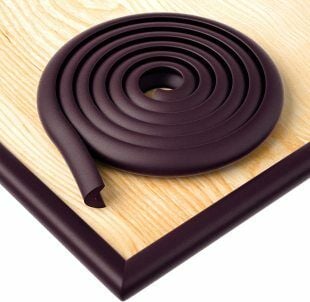 Mürdüm Renk Kalın Kauçuk Kenar Koruyucu 2 m – Bebek & Çocuk Güvenliği için Masa/Sehpa Kenar Darbe Koruma Şeridi