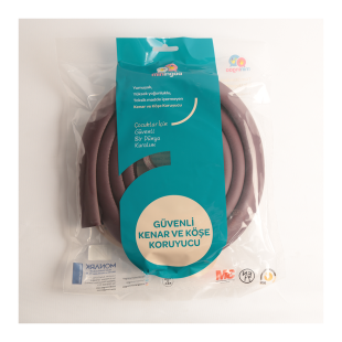 Mürdüm Renk Kalın Kauçuk Kenar Koruyucu 2 m – Bebek & Çocuk Güvenliği için Masa/Sehpa Kenar Darbe Koruma Şeridi