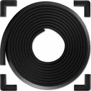 3M Bantlı 2 m + 4’lü Siyah Kauçuk Kenar Koruyucu Seti – Esnek & Yumuşak Güvenlik Şeridi