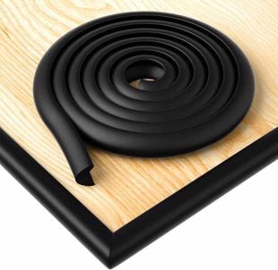 3M Bantlı 2 m + 4’lü Siyah Kauçuk Kenar Koruyucu Seti – Esnek & Yumuşak Güvenlik Şeridi