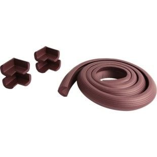 3M Bantlı 2 m + 4’lü Mürdüm Kauçuk Kenar Koruyucu Seti – Esnek & Yumuşak Güvenlik Şeridi