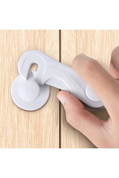 6 Adet Çok Amaçlı Çift Kapaklı Dolap Için Çocuk Bebek Güvenlik Set Emniyet Mandallı Koruma Kilit