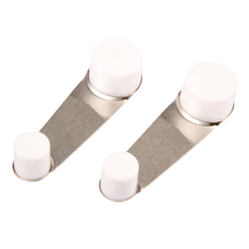 2'li Paslanmaz Çelik Yapışkanlı Kapı Stoperi & Kapı Tutucu | İz Bırakmaz, Kolay Montajlı