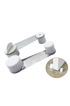 2'li Paslanmaz Çelik Yapışkanlı Kapı Stoperi & Kapı Tutucu | İz Bırakmaz, Kolay Montajlı