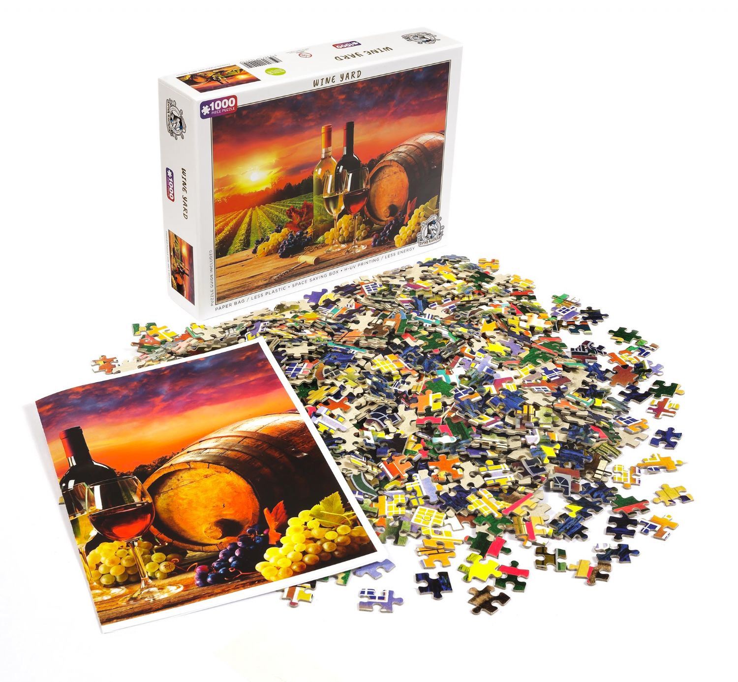 Captainalbatross ''Wine Yard'' 1000 Parça Puzzle H-UV yüksek kalite baskı.