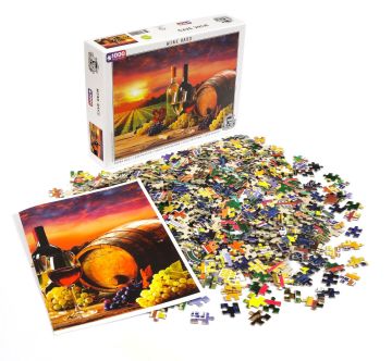 Captainalbatross ''Wine Yard'' 1000 Parça Puzzle H-UV yüksek kalite baskı.